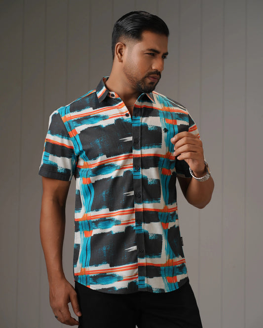 MEN'S HALF SLEEVE CASUAL SHIRT