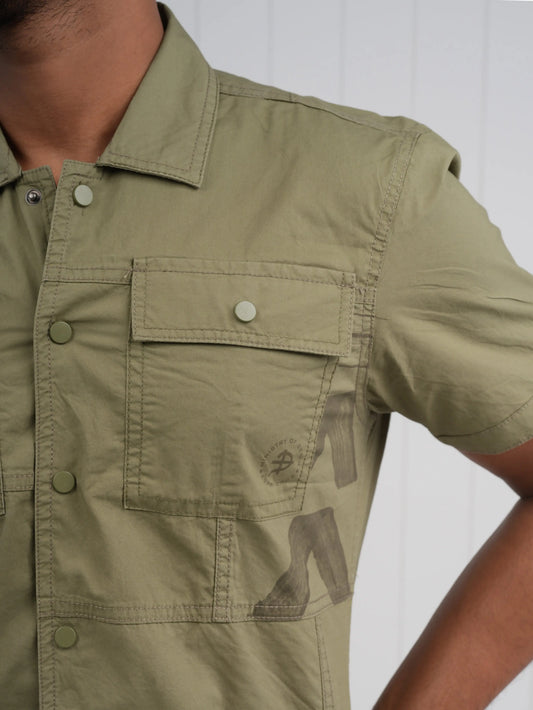 COTTON HALF SLEEVE SHIRT PLUS POINT