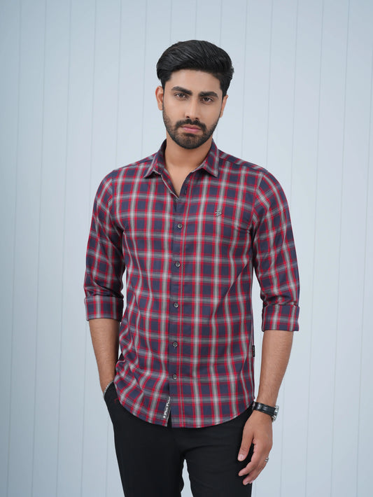COTTON CHECK SHIRT PLUS POINT
