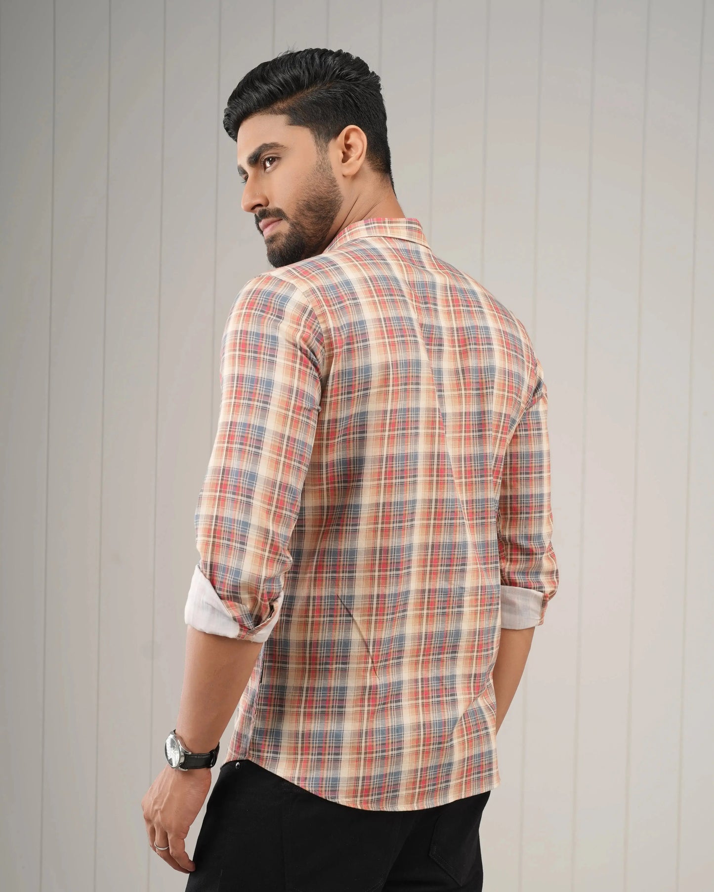 MEN'S FULL SLEEVE CASUAL SHIRT PLUS POINT