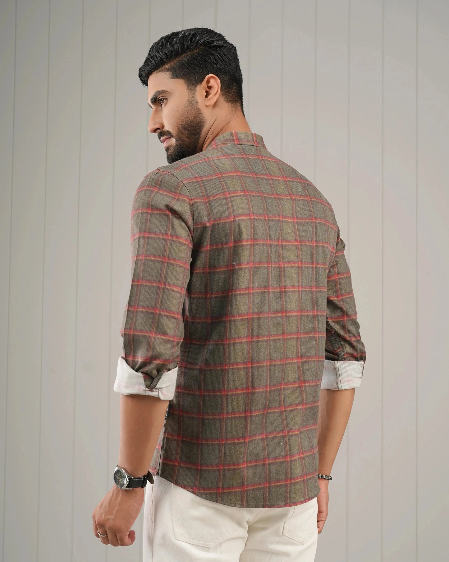 MEN'S FULL SLEEVE CASUAL SHIRT PLUS POINT