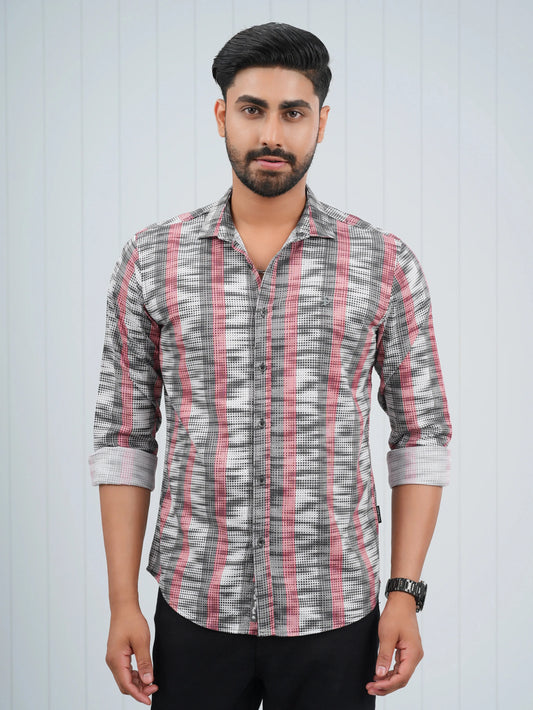 COTTON STRETCH SHIRT PLUS POINT