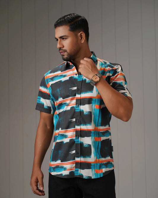 MEN'S HALF SLEEVE CASUAL SHIRT