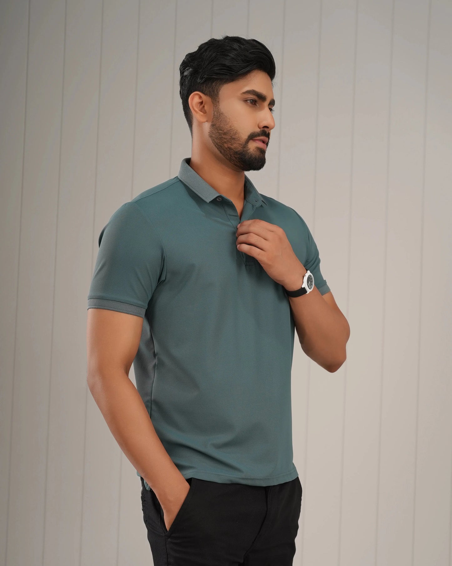COTTON STRETCH POLO