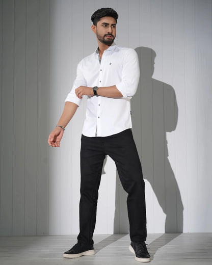 JACQUARD FORMAL SHIRT