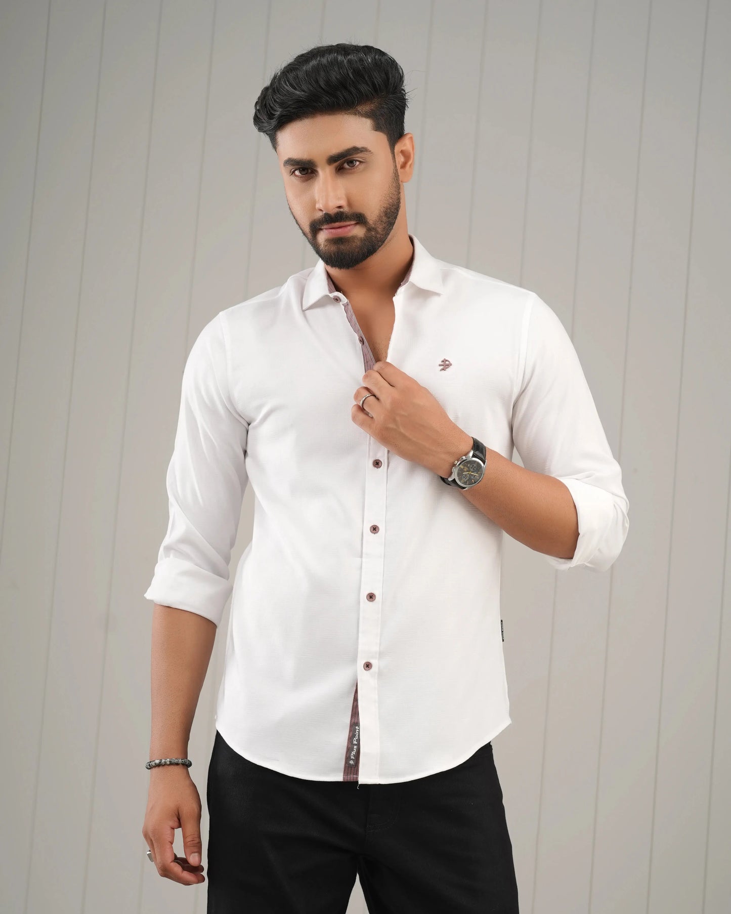 JACQUARD FORMAL SHIRT