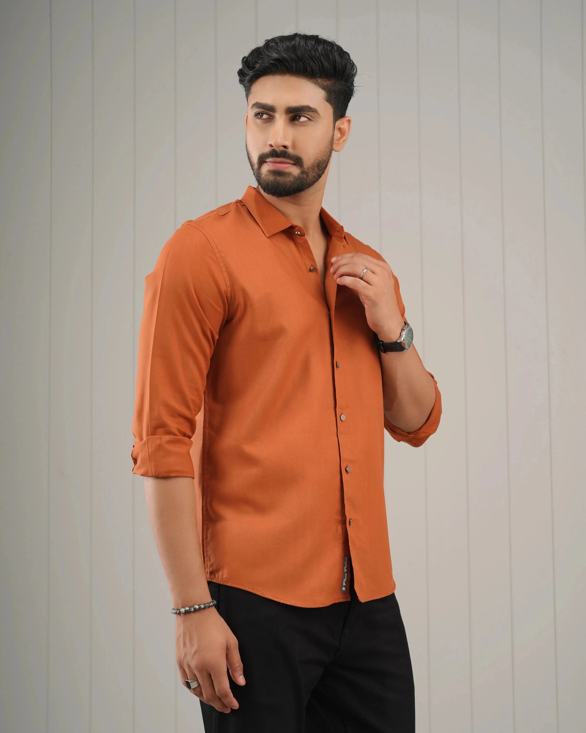 MEN'S FULL SLEEVE CASUAL SHIRT PLUS POINT