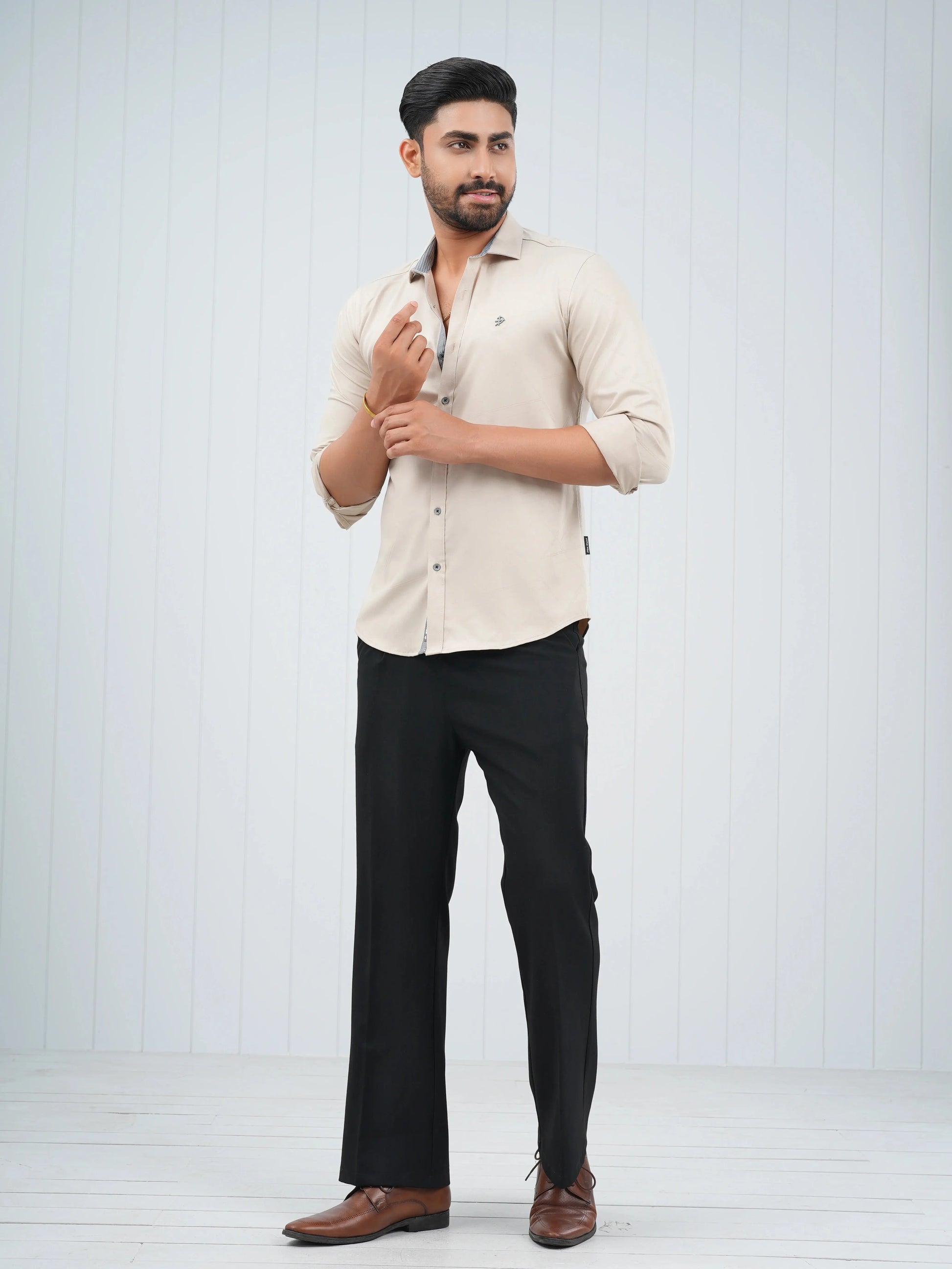 JACQUARD FORMAL SHIRT – PLUS POINT