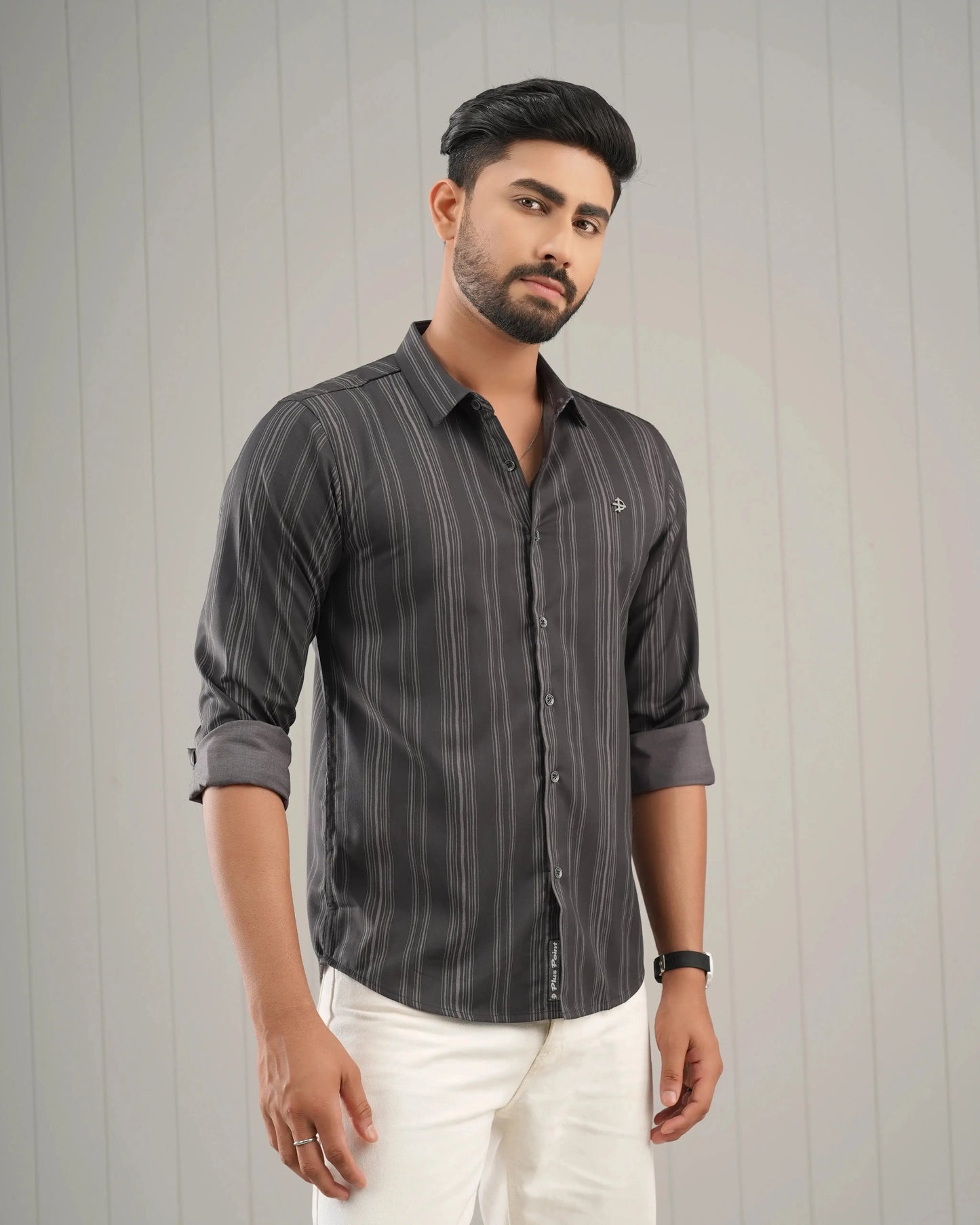 MEN'S FULL SLEEVE CASUAL SHIRT PLUS POINT