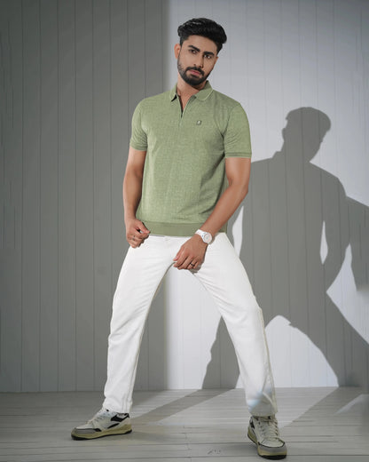 OLD MONEY JACQUARD POLO