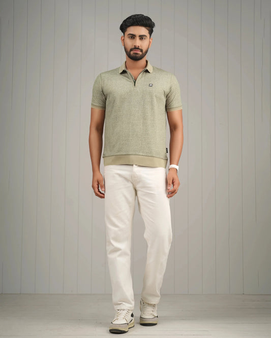 OLD MONEY JACQUARD POLO
