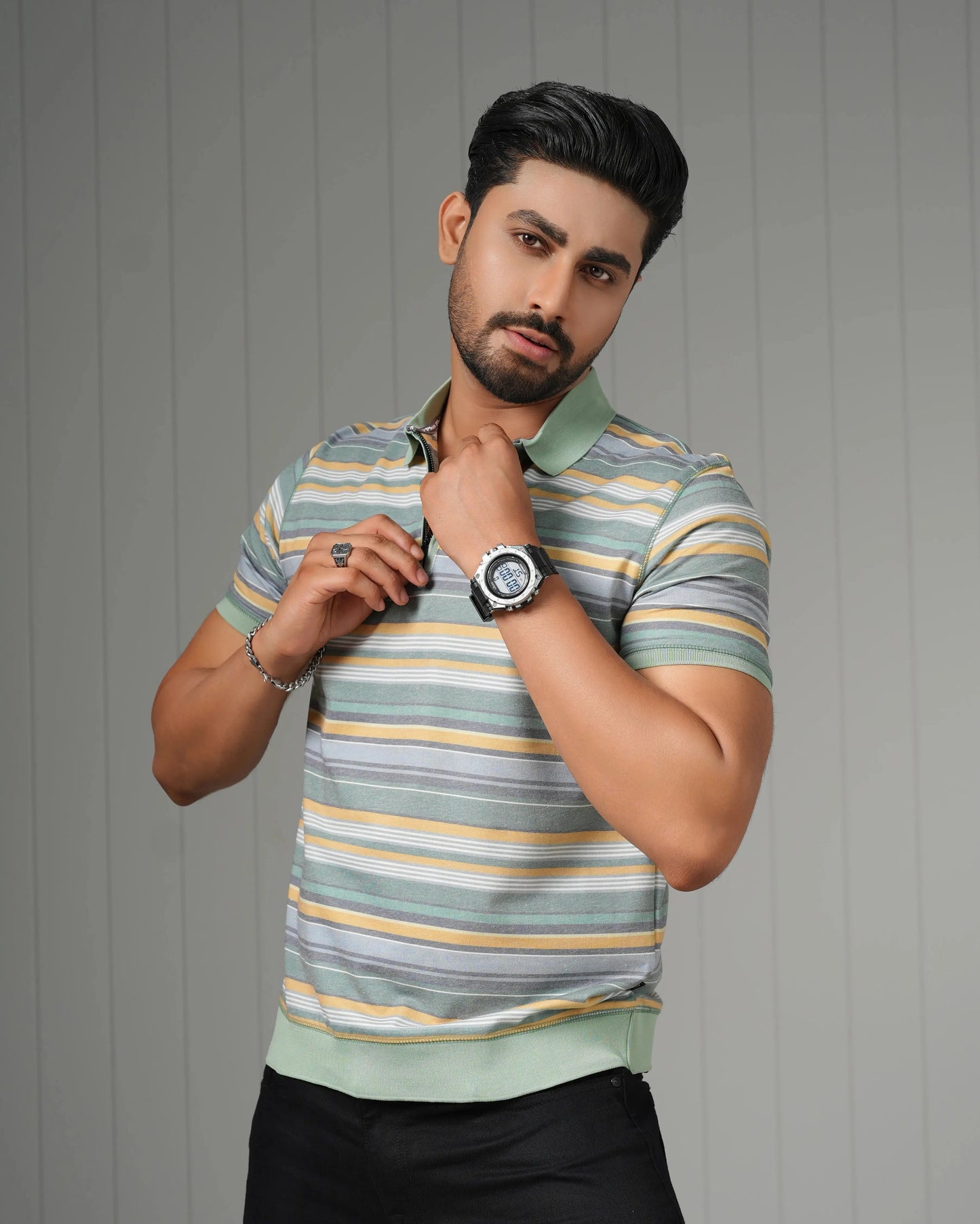 OLD MONEY JACQUARD POLO