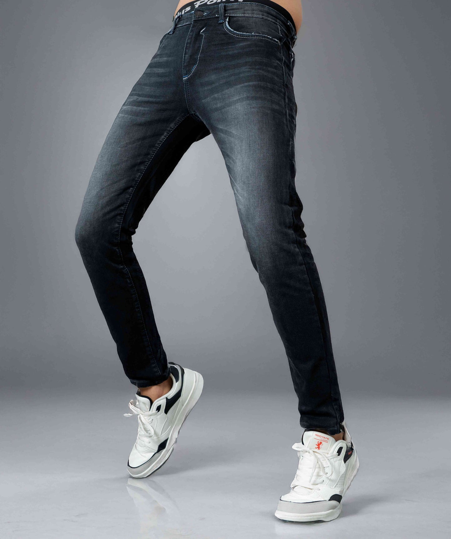 Denim Straight Leg Jeans