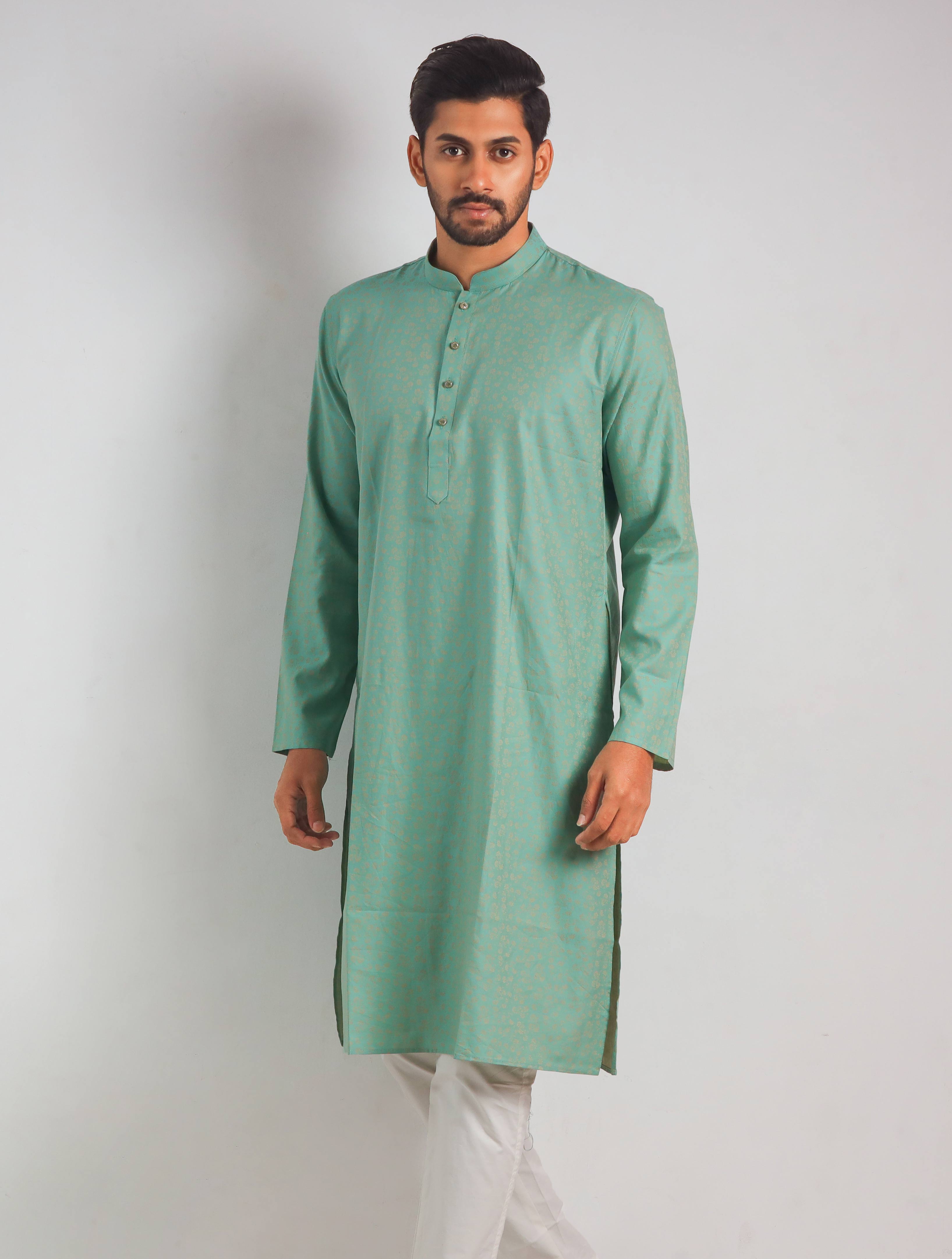 Textured Eid Panjabi 2023 For Men-Pluspoint