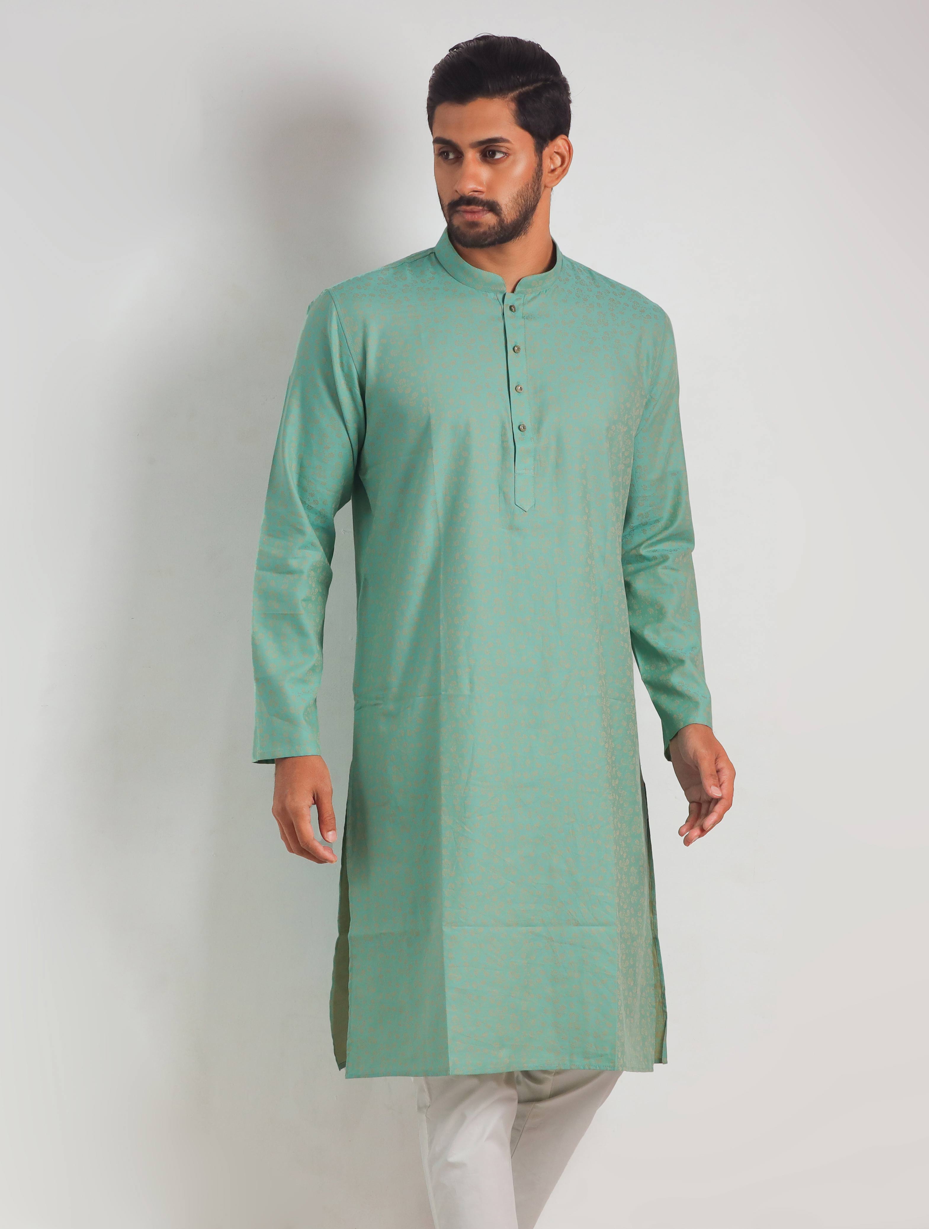 Textured Eid Panjabi 2023 For Men-Pluspoint