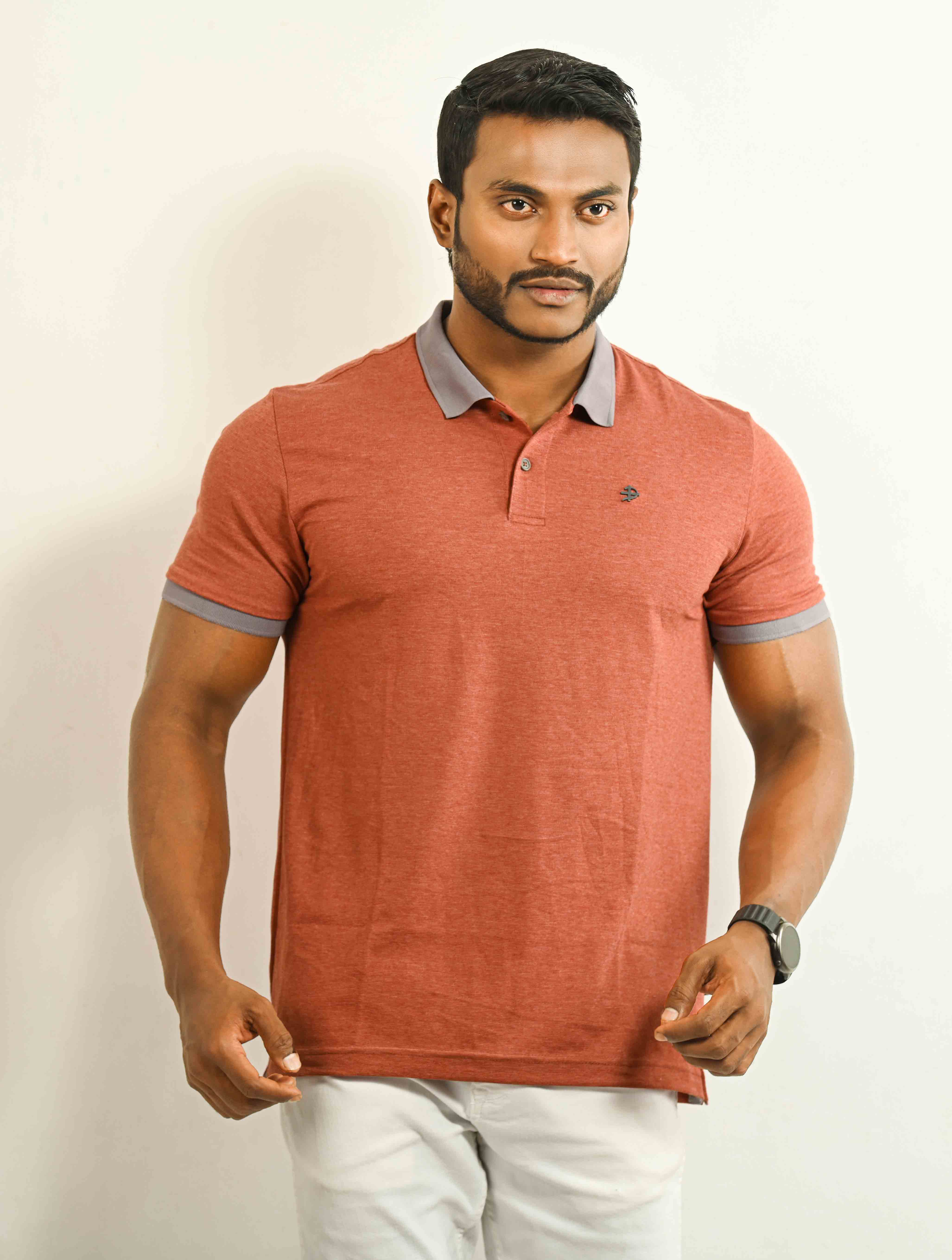 Solid Color Polo For Men